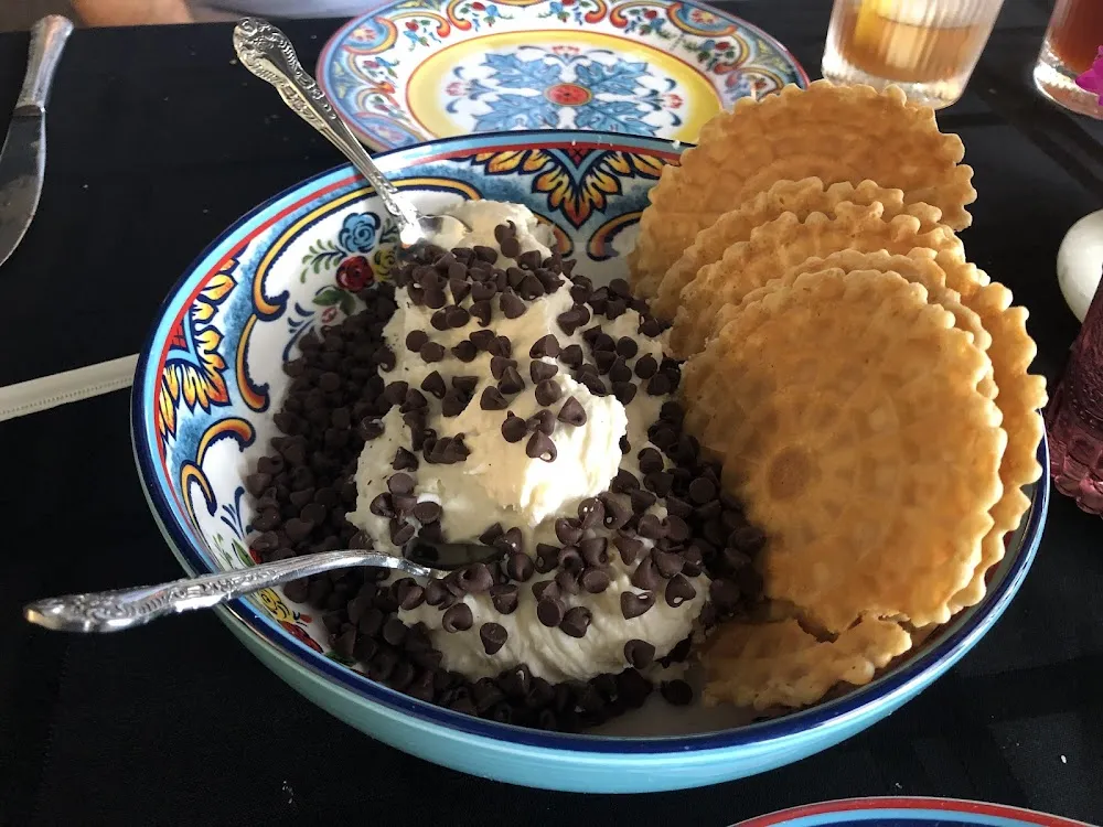 Cannoli Dip with Pizzelles