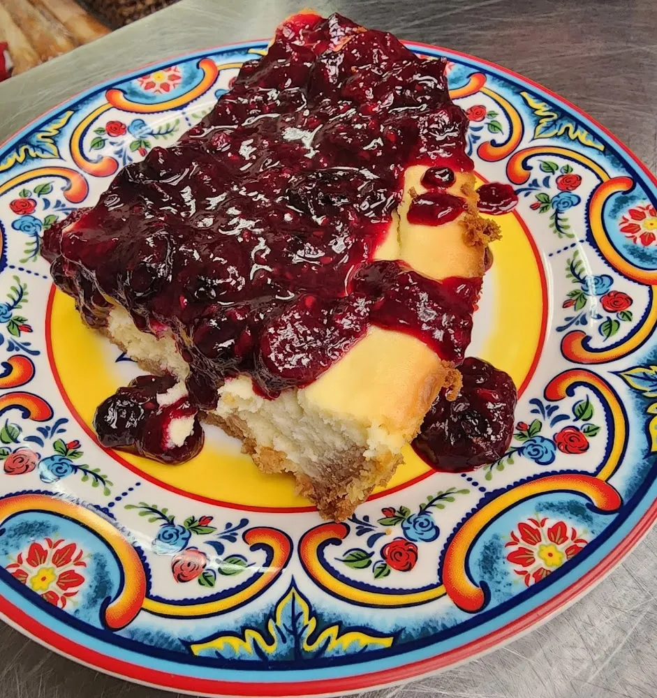 Cheesecake with Berry Glaze